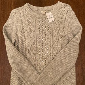 J.crew jeweled sweater - size M